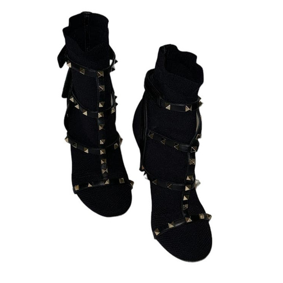 Valentino Garavani Bodytech Rockstud Ankle Boots Size 38.5 - Picture 9 of 16